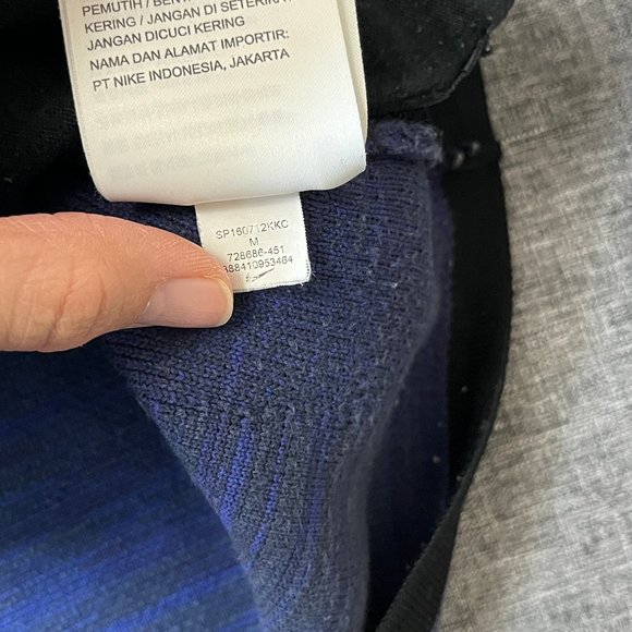 Nike Tech Knit Windrunner Full Zip Hoodie Jacket - Men's Size M - Blue Purple - Picture 8 of 12